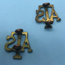 Load image into Gallery viewer, Genuine British Army Auxiliary Territorial Service ATS Collar Badges Pair - The Militaria Shop