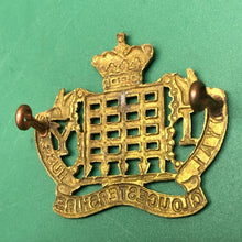 Load image into Gallery viewer, Original WW1 British Army Cap Badge - Royal Gloucestershire Hussars - The Militaria Shop