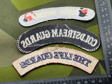 Load image into Gallery viewer, 3 x British Army Guards Regiment Shoulder Titles - The Militaria Shop