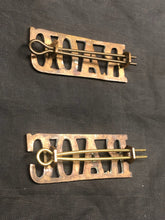 Load image into Gallery viewer, Original WW2 British Army RAOC Army Ordninance Corps Brass Shoulder Title Pair - The Militaria Shop