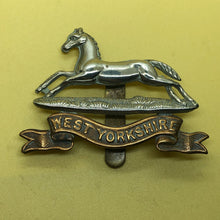 Load image into Gallery viewer, Original WW2 British Army Cap Badge - West Yorkshire Regiment - The Militaria Shop