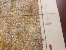 Load image into Gallery viewer, Original WW2 British Army RAF Navy Base Map of England - North Wales /Manchester - The Militaria Shop