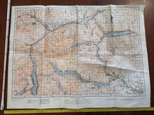 Load image into Gallery viewer, Original WW2 British Army OS Map of Scotland - Lock Katrine & Lock Earn - The Militaria Shop