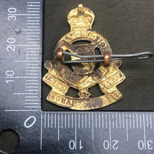Load image into Gallery viewer, Original WW2 British Army Collar Badge - Royal Army Ordnance Corps - RAOC - The Militaria Shop