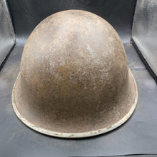 Load image into Gallery viewer, Original British/Canadian Army WW2 Mk3 Turtle High Rivet Combat Steel Helmet - The Militaria Shop