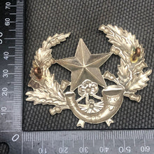 Load image into Gallery viewer, Original WW2 British Army Cap Badge - The Cameronians (Scottish Rifles) - The Militaria Shop