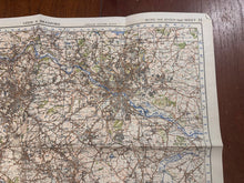 Load image into Gallery viewer, Original WW2 British Army GSGS OS Map of Great Britain - Leeds & Bradford - The Militaria Shop