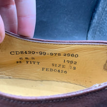 Load image into Gallery viewer, Vintage British Army Brown Leather Dress Shoes - Size UK 13 M - The Militaria Shop