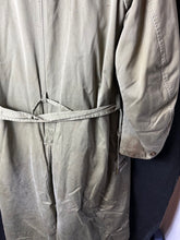 Load image into Gallery viewer, Original WW2 US Army Officers Raincoat Overcoat + Liner & Belt - Long Med - 40" - The Militaria Shop