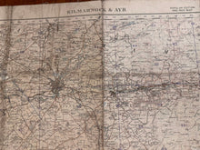 Load image into Gallery viewer, Original WW2 British Army GSGS OS Map of Scotland - Kilmarnock & Ayr - The Militaria Shop
