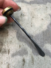 Load image into Gallery viewer, Original WW1 British Army SMLE Enfield Brass Oil Bottle - EFD Marked - The Militaria Shop