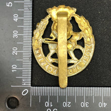Load image into Gallery viewer, Original WW2 British Army Cap Badge - York and Lancaster Regiment - The Militaria Shop
