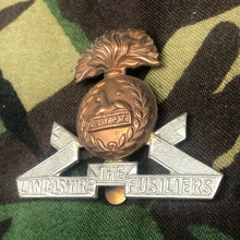 Load image into Gallery viewer, Original WW2 British Army Cap Badge - The Lancashire Fusiliers - The Militaria Shop