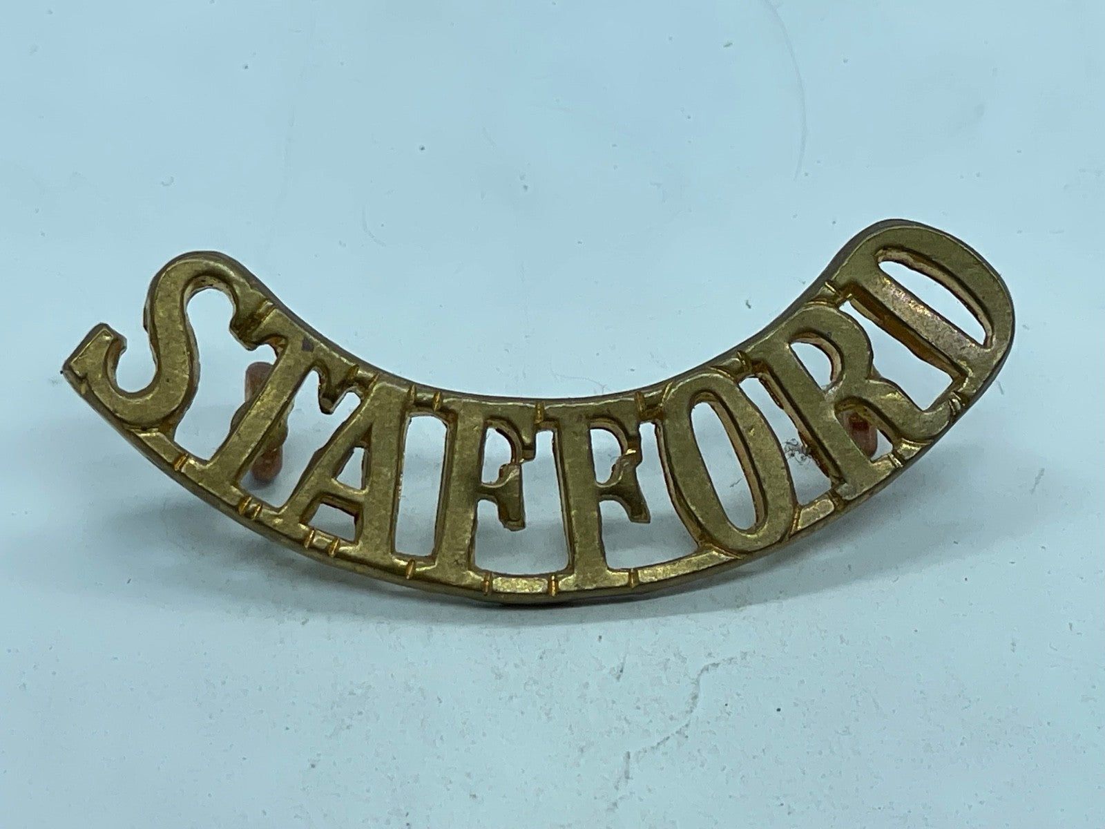 Original WW1 British Army Royal Stafford Regiment Shoulder Title - The Militaria Shop