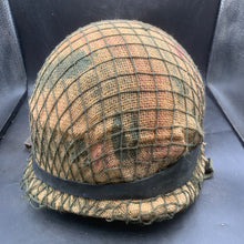 Charger l'image dans la galerie, Genuine Dutch Army M53 Euroclone of WW2 US M1 Camouflaged Helmet & Liner Set - The Militaria Shop