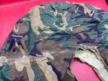 Lade das Bild in den Galerie-Viewer, Original US Army M1 Camo Helmet Cover - Vietnam Found - Combat Worn - The Militaria Shop