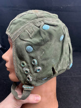 Load image into Gallery viewer, Original Royal Air Force RAF Cold War Period G Type Green Jet Flying Helmet 22C - The Militaria Shop