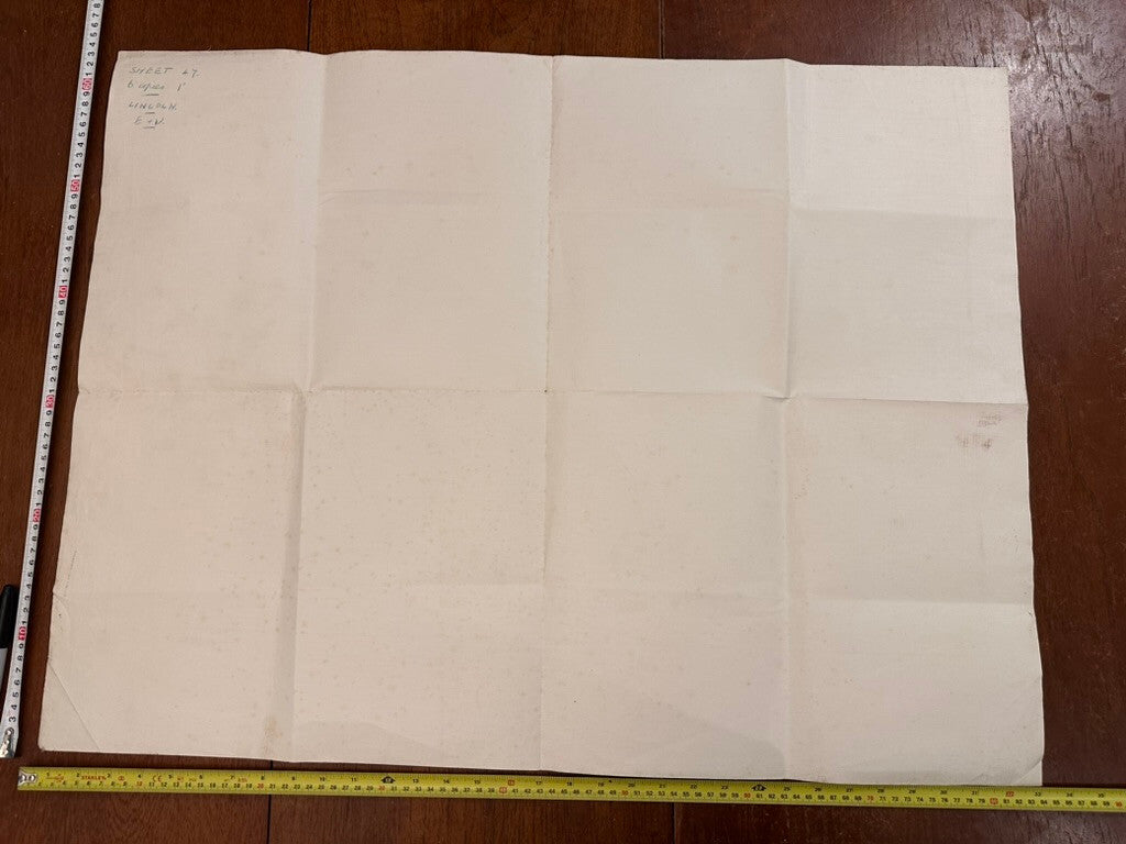 Original WW2 British Army GSGS OS Map England - Lincoln - The Militaria Shop