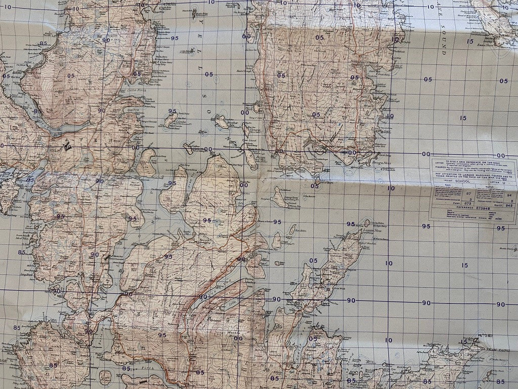 Original WW2 British Army GSGS Map of Scotland - North Mainland Shetland Islands - The Militaria Shop