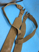 Load image into Gallery viewer, Original Pair of British Army 37 Pattern Khaki Canvas L-Straps - The Militaria Shop