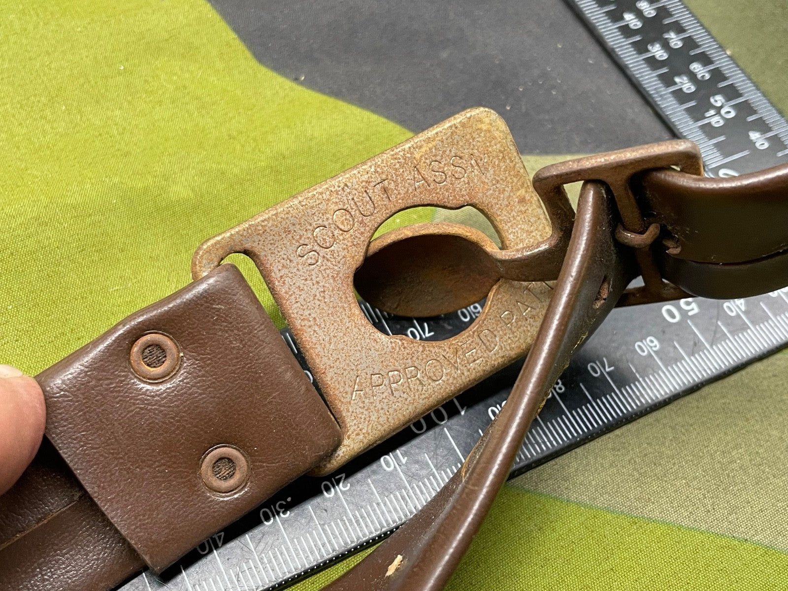 Original Vintage Scout Belt - Approx 30" Waist - The Militaria Shop