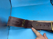 Load image into Gallery viewer, Original British Army Officer's Sam Browne Leather Belt - Approx 34" Waist - The Militaria Shop