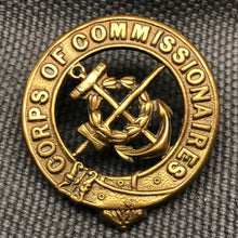Load image into Gallery viewer, Original WW2 British Army Cap Badge - Corps of Commissionaires - The Militaria Shop