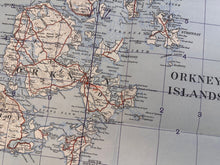 Load image into Gallery viewer, Original WW2 British Army RAF Navy Base Map of Scotland Shetland/Orkney Islands - The Militaria Shop
