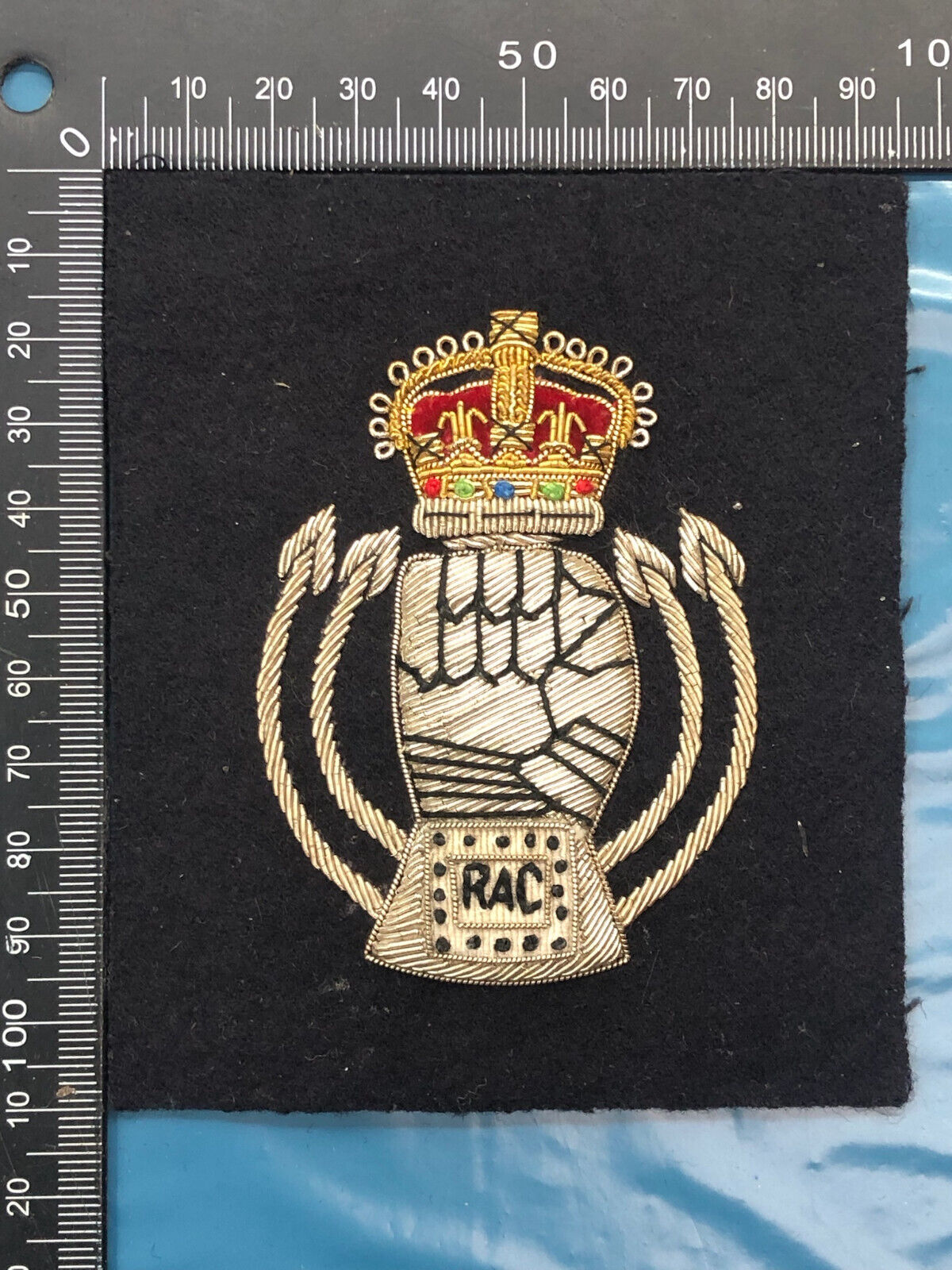 British Army Bullion Embroidered Blazer Badge - Royal Armoured Corps - The Militaria Shop