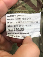 Charger l'image dans la galerie, British Army MTP Camouflaged Combat Warm Weather Combat Jacket - Size 170/88 - The Militaria Shop