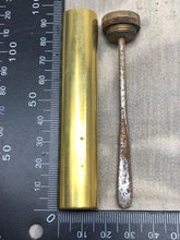 Charger l'image dans la galerie, Original WW2 British Army SMLE Lee Enfield Brass Oil Bottle Well Cleaned - The Militaria Shop