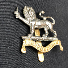 Load image into Gallery viewer, Original WW1 British Army Cap Badge - Herefordshire Light Infantry - The Militaria Shop