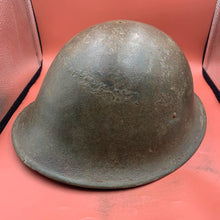 Load image into Gallery viewer, Original British / Canadian Army WW2 Soldiers Military Combat Mk3 Turtle Helmet - The Militaria Shop