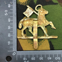 Load image into Gallery viewer, Original British Army WW2 Cap Badge - Queen's Royal Regiment (West Surrey) - The Militaria Shop