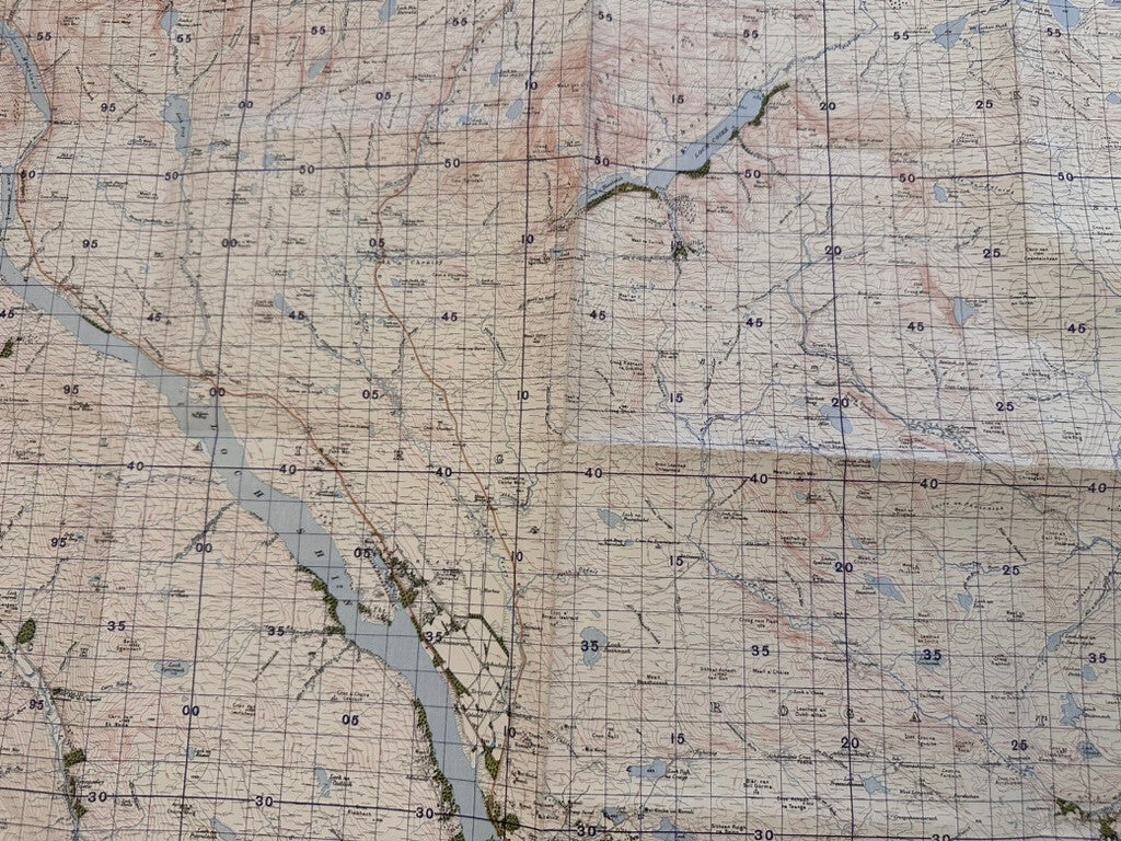 Original WW2 British Army GSGS Map of Scotland - Lairg & Loch Shin - The Militaria Shop