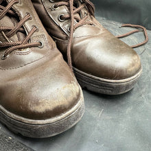 Load image into Gallery viewer, Army Brown Leather High Top Combat Boots - Size EU 37 - UK 4 - The Militaria Shop