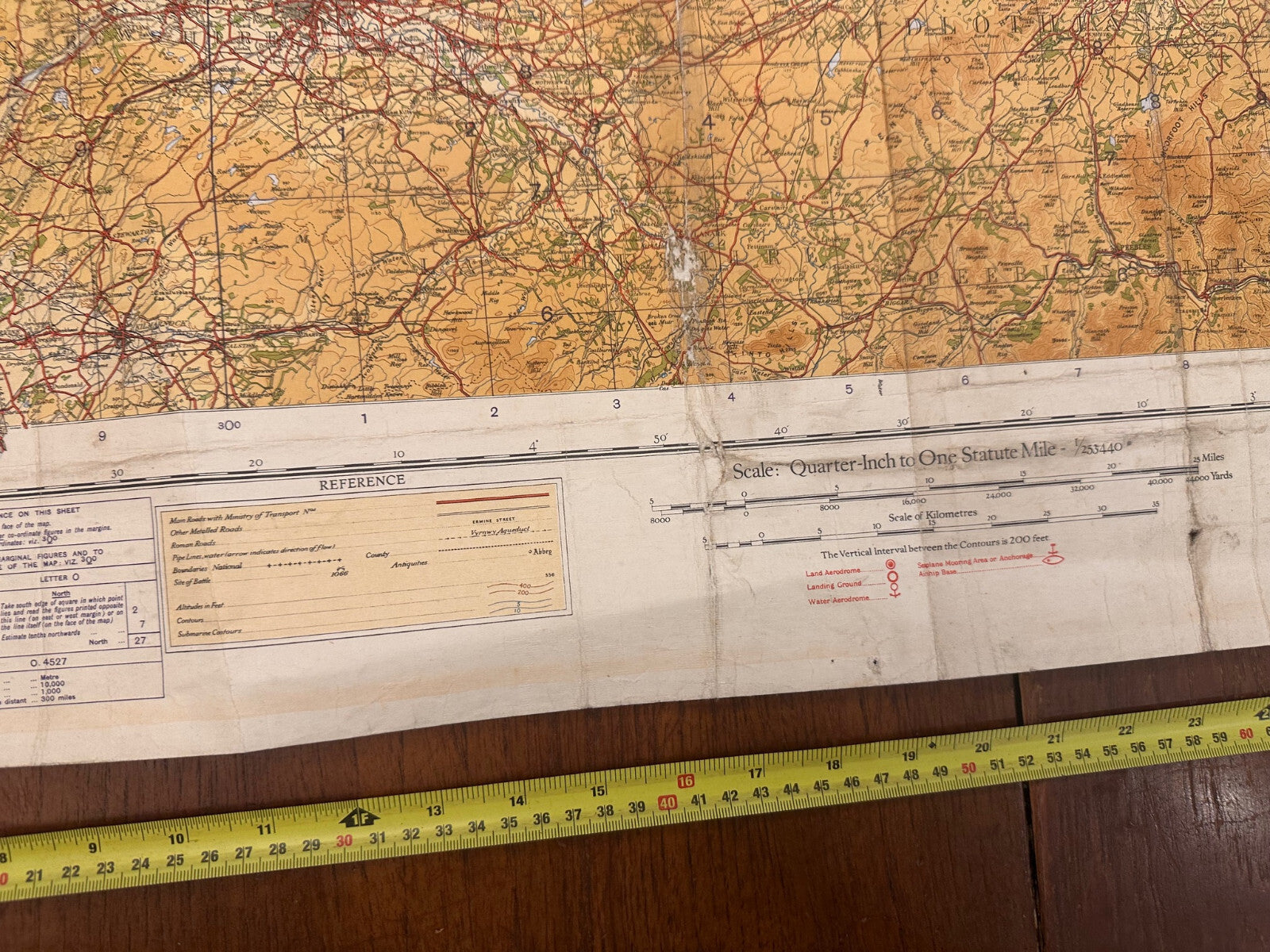 Original WW2 British Army RAF Navy Base Map of Scotland The Forth, Clyde & Tay - The Militaria Shop