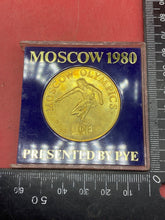Load image into Gallery viewer, Interesting Gilt Medallion Issued for the 1980 Moscow Olympics - The Militaria Shop