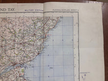 Load image into Gallery viewer, Original WW2 British Army RAF Navy Base Map of Scotland - The Forth, Clyde & Tay - The Militaria Shop