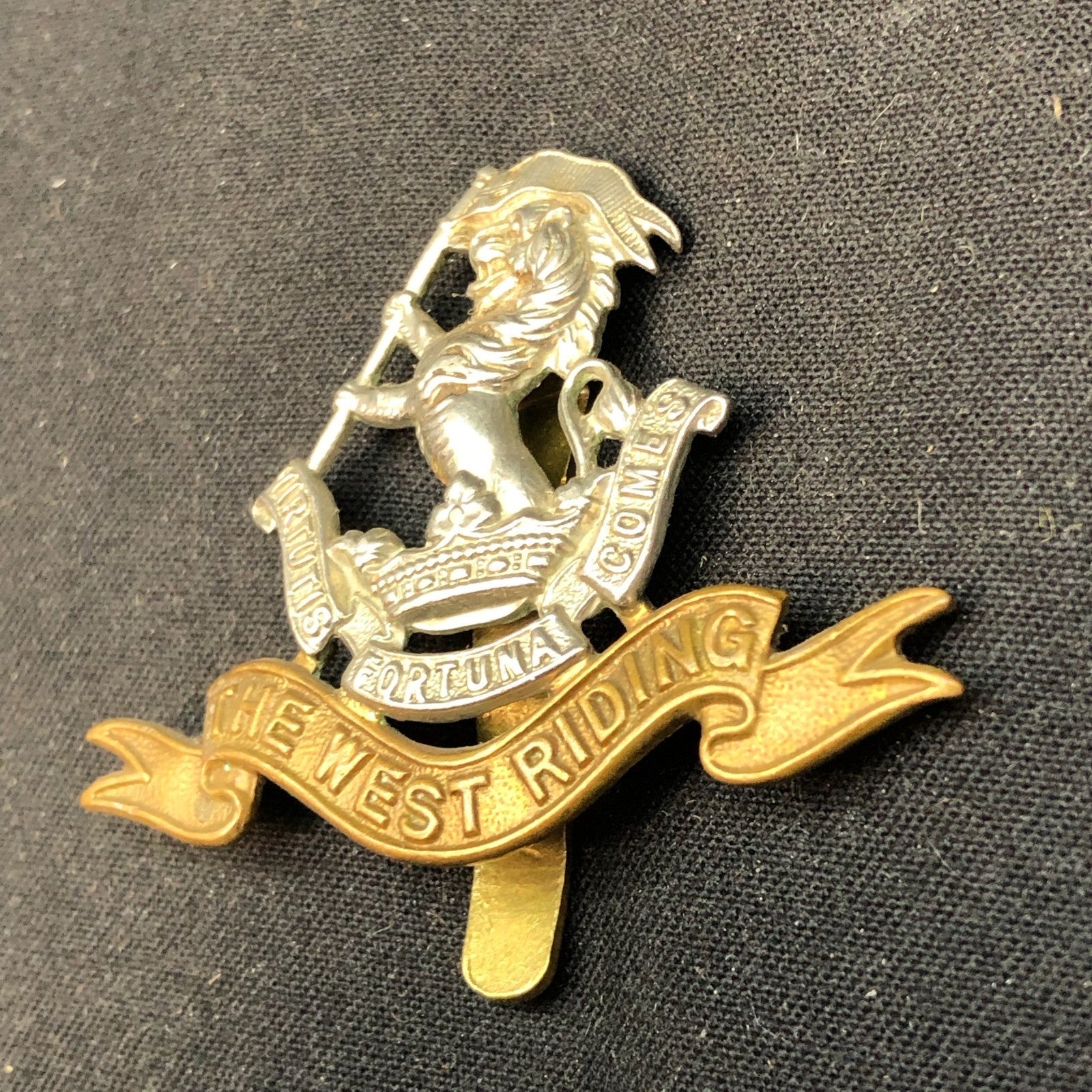 Original WW2 British Army Cap Badge - Duke of Wellington's West Riding Regiment - The Militaria Shop