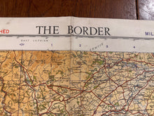 Load image into Gallery viewer, Original WW2 British Army RAF Navy Base Map of England - The Border of Scotland - The Militaria Shop