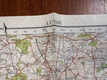 Charger l'image dans la galerie, Original WW2 British Army GSGS OS Map of England - Luton - The Militaria Shop