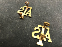 Load image into Gallery viewer, Original WW2 British Army Brass Shoulder Title Pair - ATS - The Militaria Shop