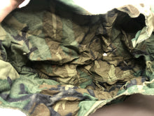 Load image into Gallery viewer, Original US Army Vietnam War Era M1 Camo Helmet Cover - Local Find - Combat Worn - The Militaria Shop