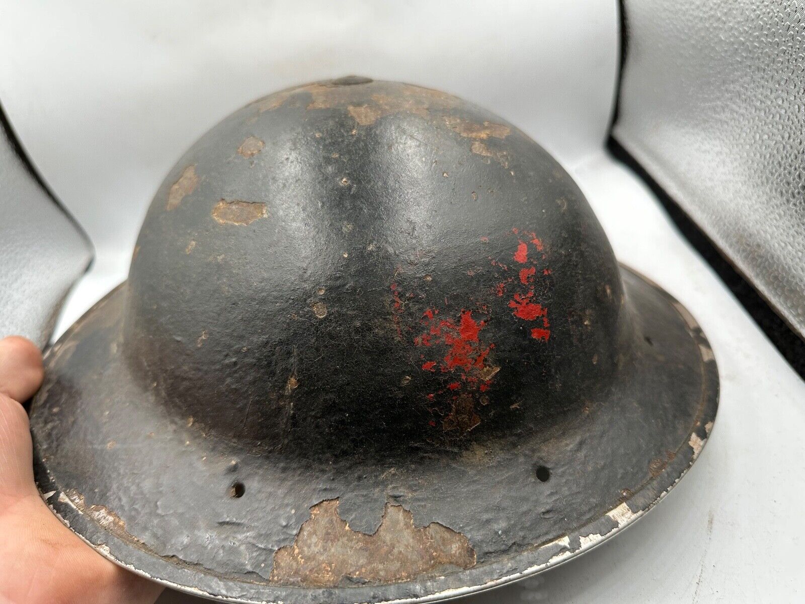 Original WW2 British Style South African Mk2 Army Combat Helmet & Liner - The Militaria Shop