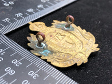 Load image into Gallery viewer, Original WW1 British Army 18th Royal Hussars Cap Badge - The Militaria Shop