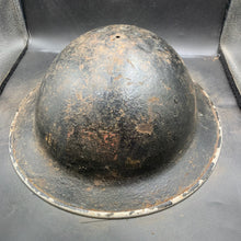 Load image into Gallery viewer, Original British Army WW2 Mk2 Combat Steel Helmet - The Militaria Shop