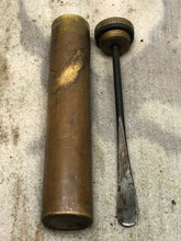 Load image into Gallery viewer, Original WW1 British Army SMLE Enfield Brass Oil Bottle - EFD Marked - The Militaria Shop