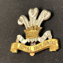 Load image into Gallery viewer, Original British Army WW2 The Royal Hussars Cap Badge - The Militaria Shop