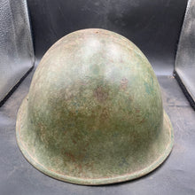 Load image into Gallery viewer, Original British/Canadian Army WW2 Mk3 Turtle High Rivet Combat Steel Helmet - The Militaria Shop